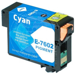 Tinteiro Epson Compatível T7602 Azul