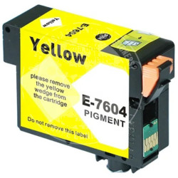 Tinteiro Epson Compatível T7604 Amarelo