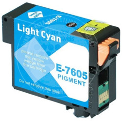 Tinteiro Epson Compatível T7605 Azul Claro