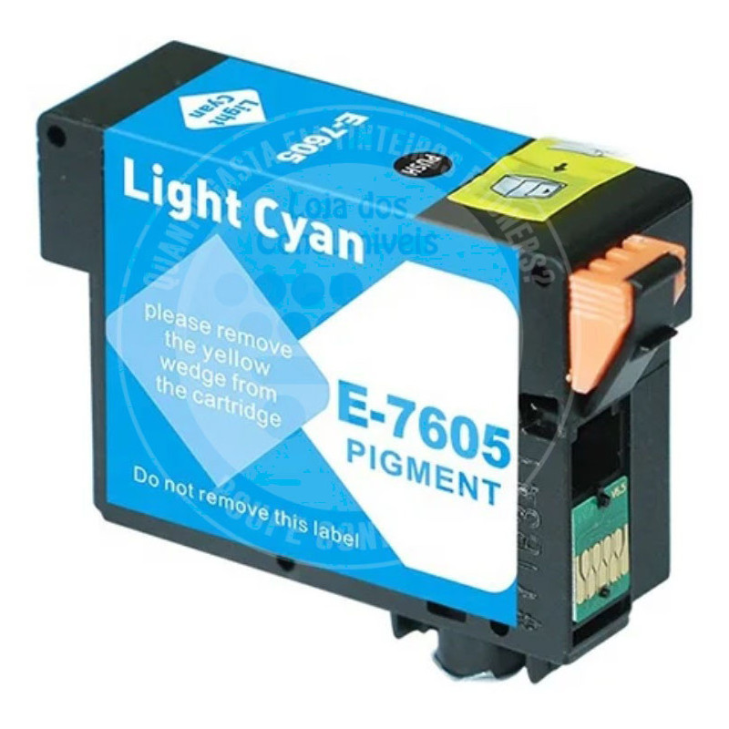 Tinteiro Epson Compatível T7605 Azul Claro