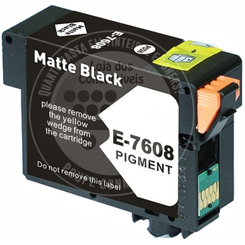 Tinteiro Epson Compatível T7608 Preto Mate