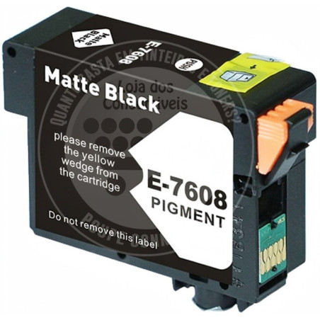 Tinteiro Epson Compatível T7608 Preto Mate