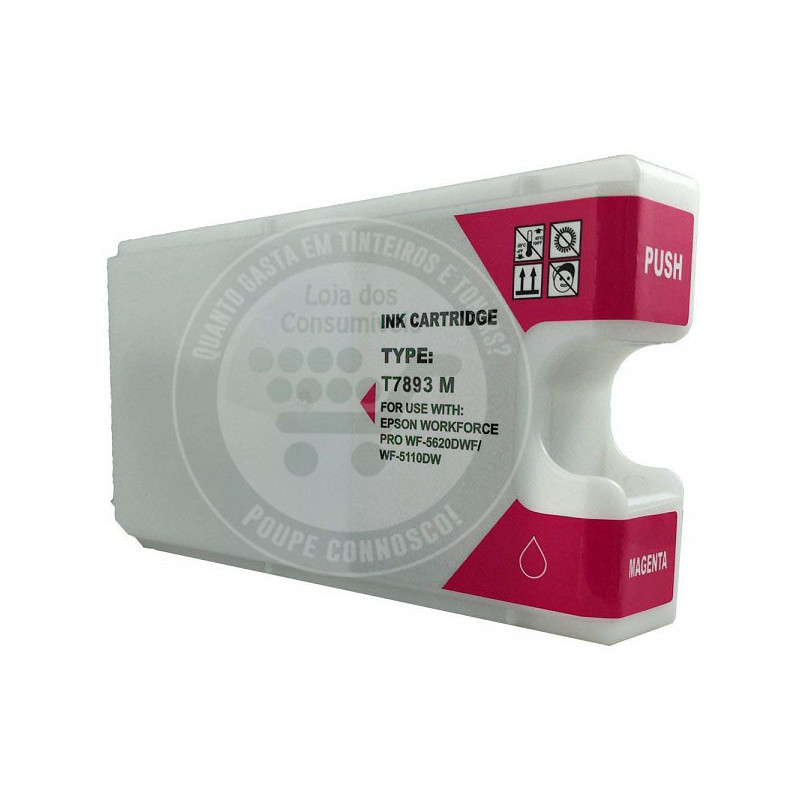 Tinteiro Epson Compatível T7893/T7903/T7913 Magenta
