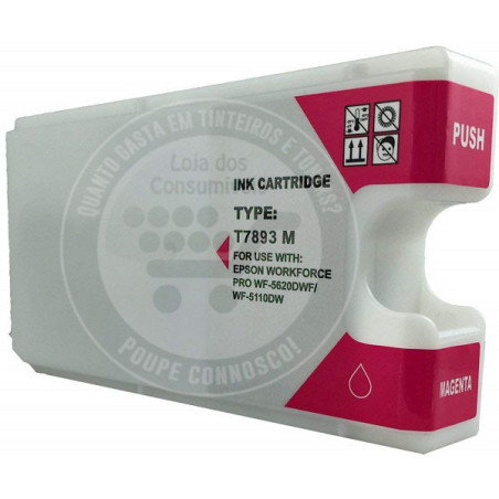 Tinteiro Epson Compatível T7893/T7903/T7913 Magenta