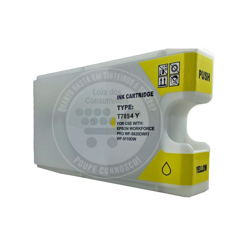 Tinteiro Epson Compatível T7894/T7904/T7914 Amarelo