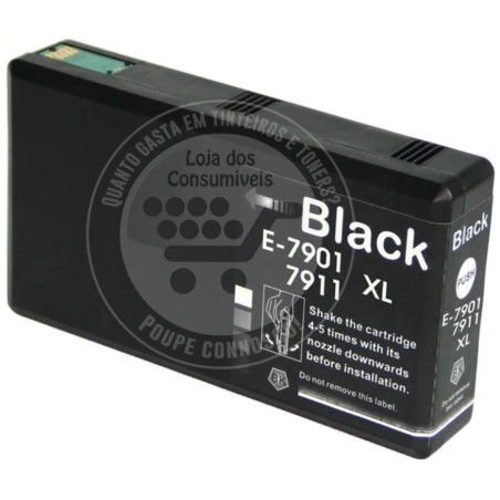 Tinteiro Epson Compatível T7901/T7911 (79XL)  Preto