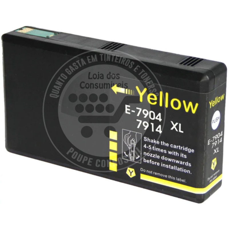 Tinteiro Epson Compatível T7904/T7914 (79XL) Amarelo