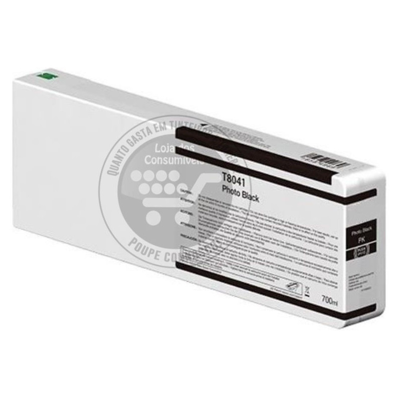 Tinteiro Epson Compatível T8041/T8241 Preto Foto