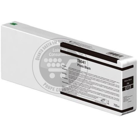Tinteiro Epson Compatível T8041/T8241 Preto Foto