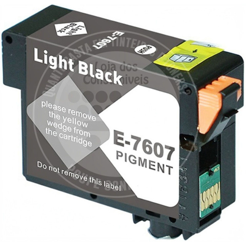 Tinteiro Epson Compatível T7607 Preto Claro