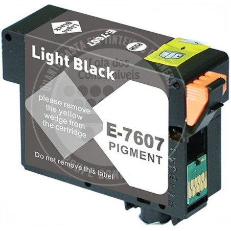 Tinteiro Epson Compatível T7607 Preto Claro