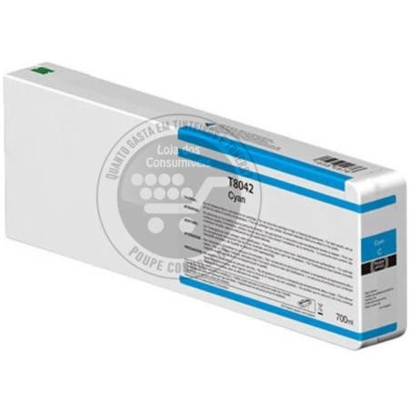 Tinteiro Epson Compatível T8042/T8242 Azul