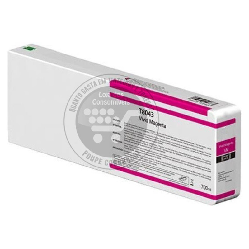 Tinteiro Epson Compatível T8043/T8243 Magenta