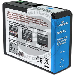 Tinteiro Epson Compatível T8502 Azul