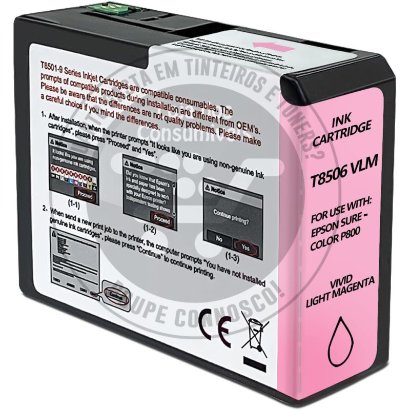 Tinteiro Epson Compatível T8506 Magenta Claro
