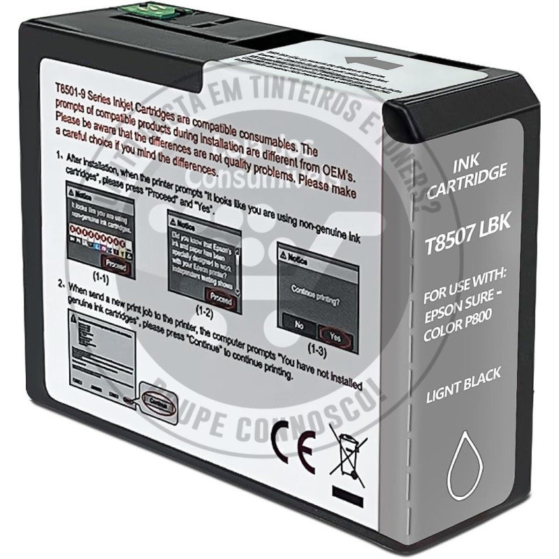 Tinteiro Epson Compatível T8507 Preto Claro