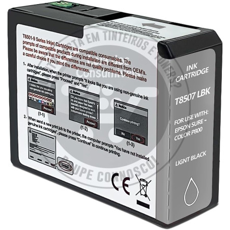 Tinteiro Epson Compatível T8507 Preto Claro