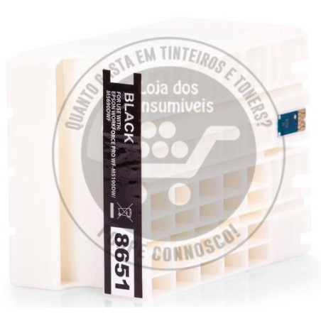 Tinteiro Epson Compatível T8651/T8661 Preto