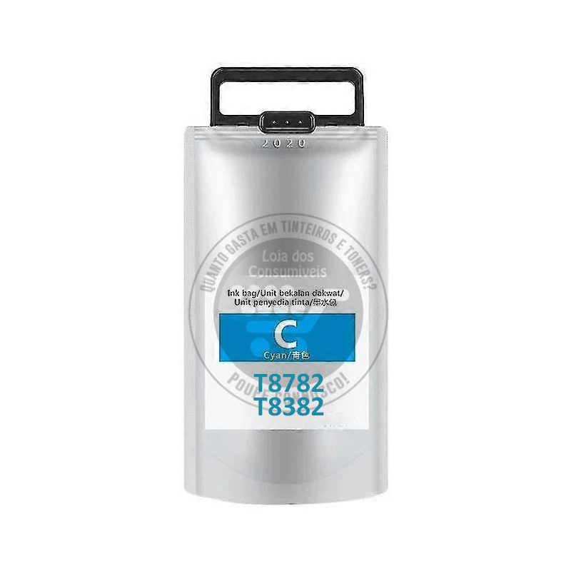 Tinteiro Epson Compatível T8782/T8382 Azul