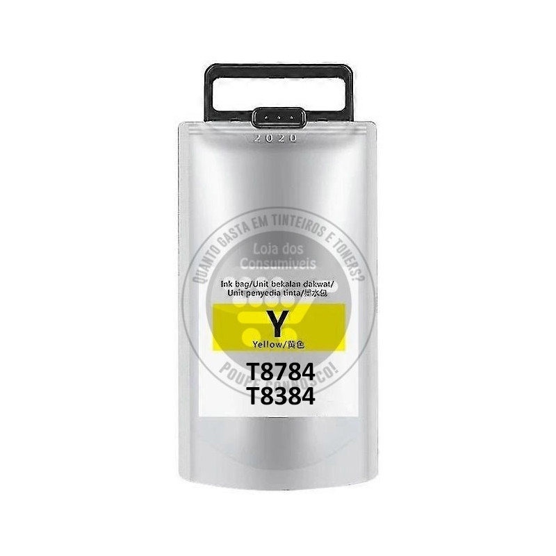 Tinteiro Epson Compatível T8784/T8384 Amarelo