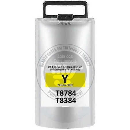 Tinteiro Epson Compatível T8784/T8384 Amarelo