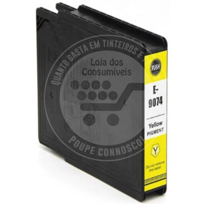 Tinteiro Epson Compatível T9074 Amarelo