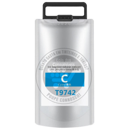 Tinteiro Epson Compatível T9742 Azul