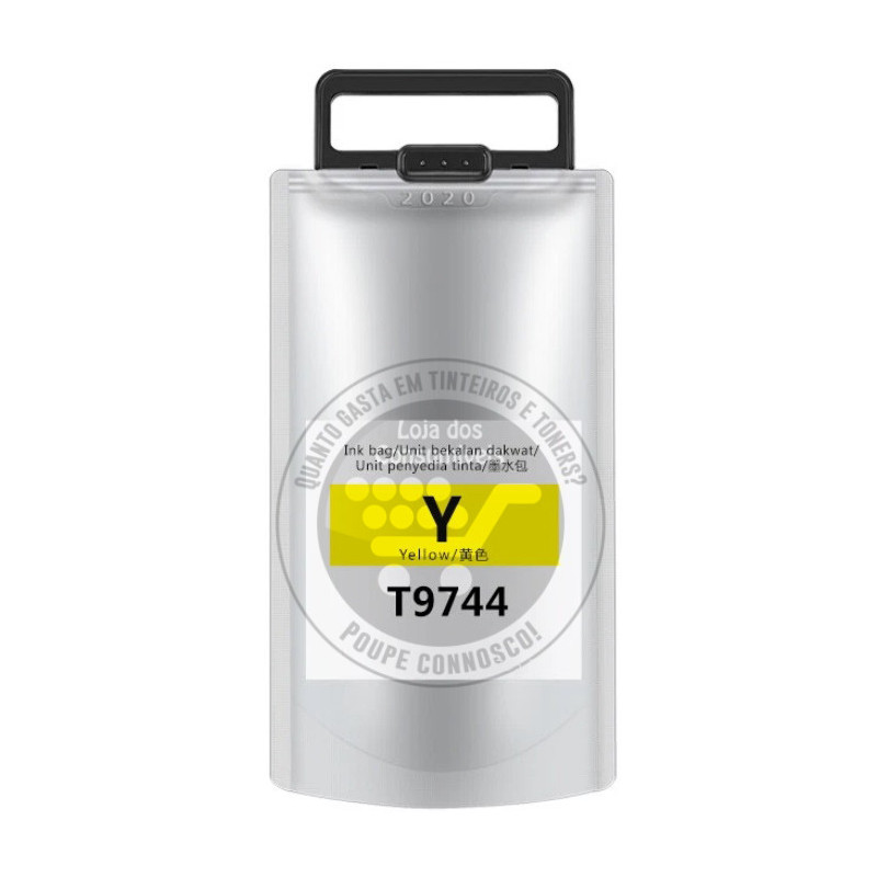 Tinteiro Epson Compatível T9744 Amarelo