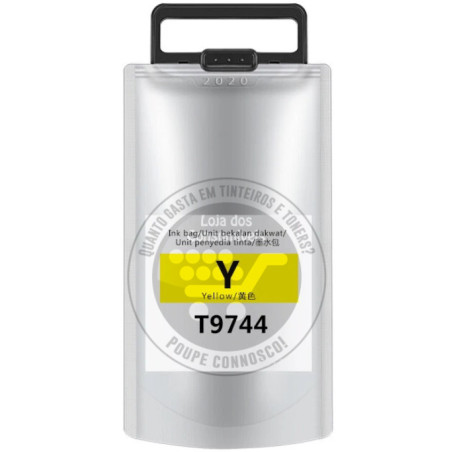 Tinteiro Epson Compatível T9744 Amarelo