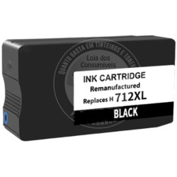 Tinteiro HP Compatível 712XL Preto