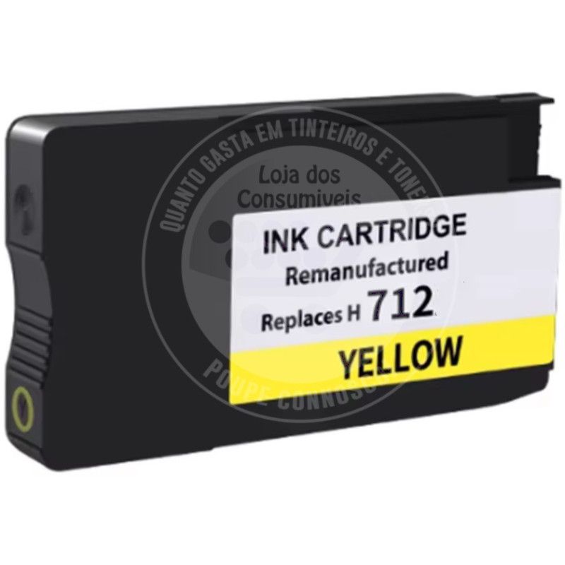 Tinteiro HP Compatível 712 Amarelo