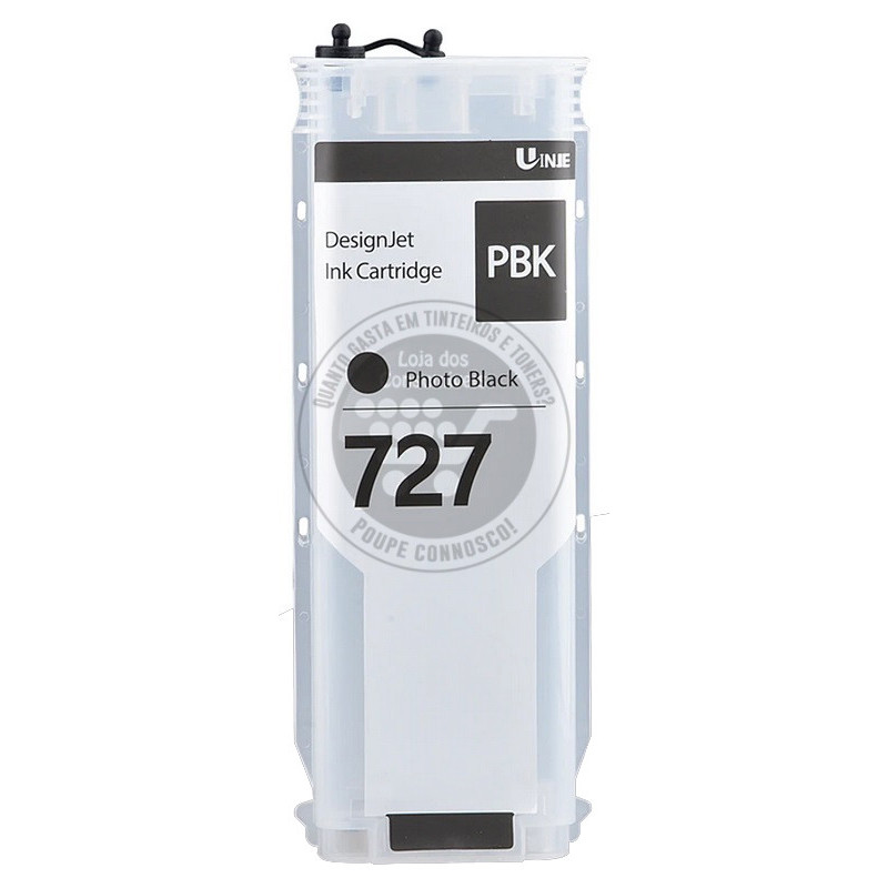 Tinteiro HP Compatível 727 Preto Foto