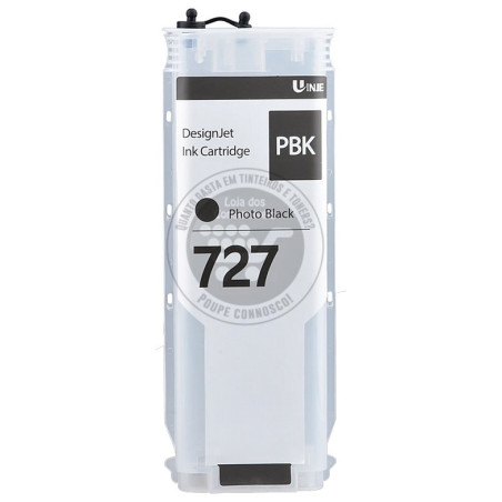 Tinteiro HP Compatível 727 Preto Foto