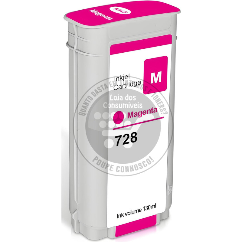 Tinteiro HP Compatível 728 Magenta