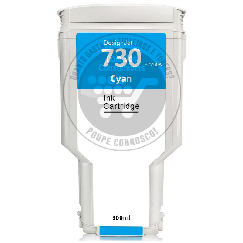 Tinteiro HP Compatível 730 Azul