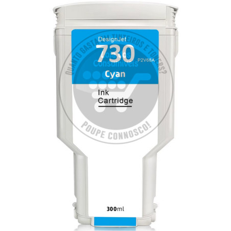 Tinteiro HP Compatível 730 Azul