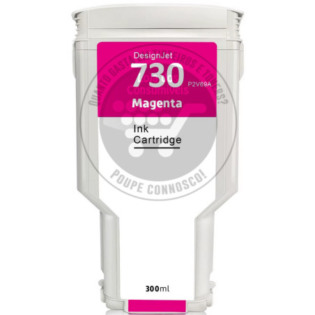 Tinteiro HP Compatível 730 Magenta