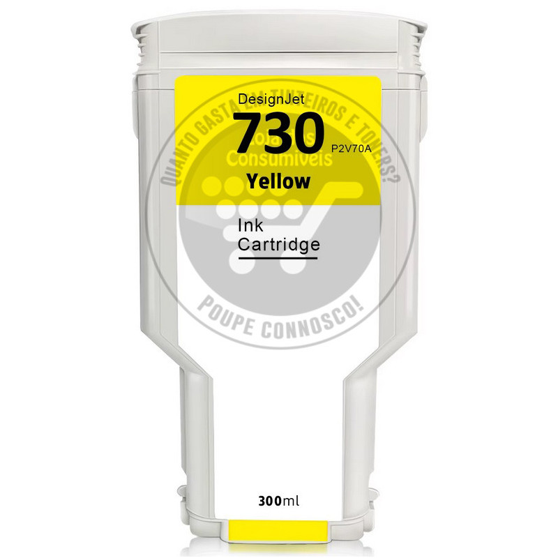 Tinteiro HP Compatível 730 Amarelo