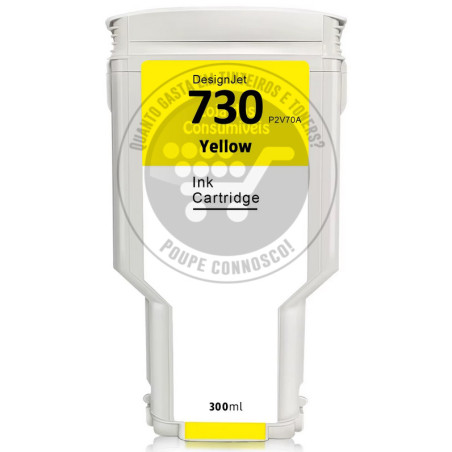 Tinteiro HP Compatível 730 Amarelo