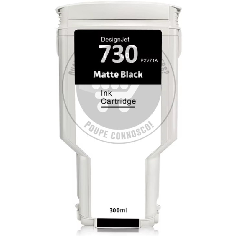 Tinteiro HP Compatível 730 Preto Mate