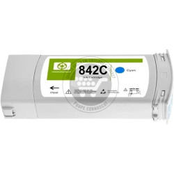 Tinteiro HP Compatível 842C Azul