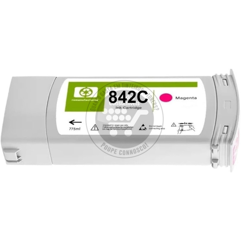Tinteiro HP Compatível 842C Magenta