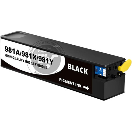 Tinteiro HP Compatível 981A/981X/981Y Preto