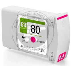 Tinteiro HP Compatível 80 Magenta