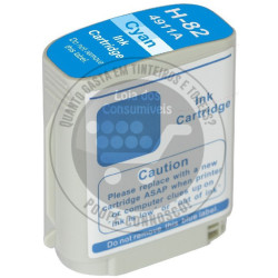 Tinteiro HP Compatível 82 Azul