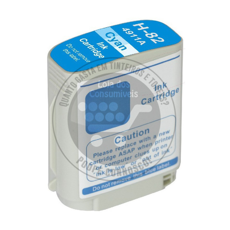 Tinteiro HP Compatível 82 Azul