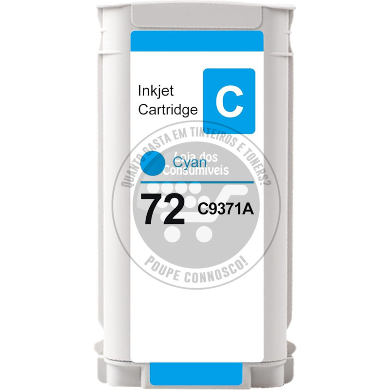 Tinteiro HP Compatível 72 Azul