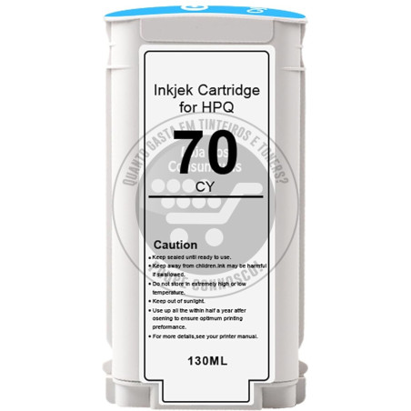 Tinteiro HP Compatível 70  Azul