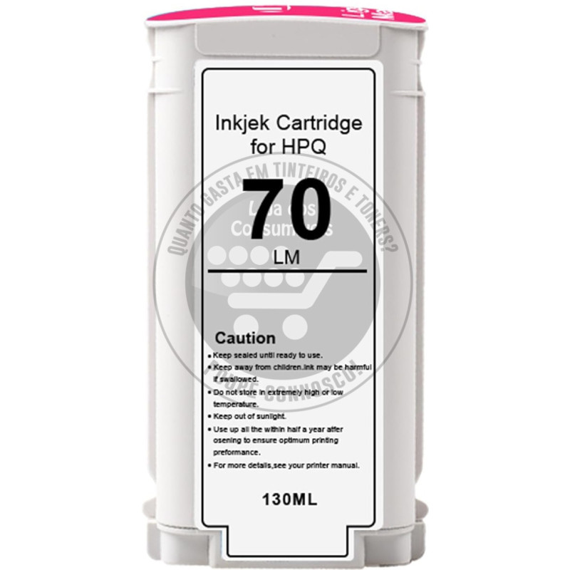 Tinteiro HP Compatível 70  Magenta Claro