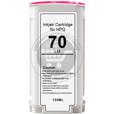 Tinteiro HP Compatível 70  Magenta Claro